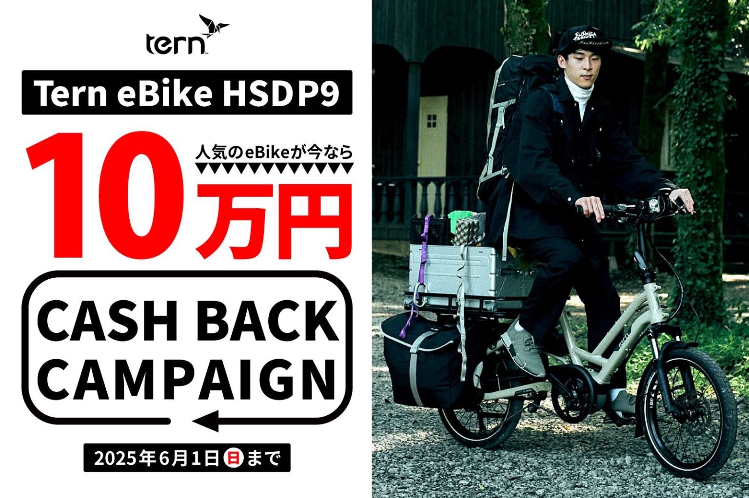 Tern 『HSD P9』 キャッシュバックキャンペーン | 自転車、ゴルフ 
