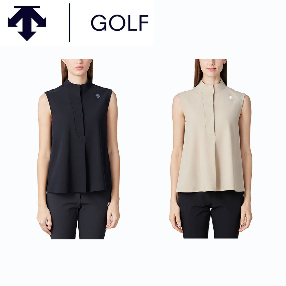 DESCENTE GOLF スタンドカラースリーブレスシャツ 25SS DG5STZ04L