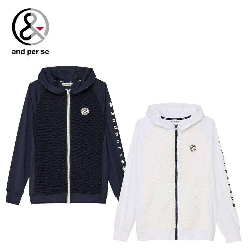 and per se エアレーテックメッシュ フーディーブルゾン(メンズ) 25FW