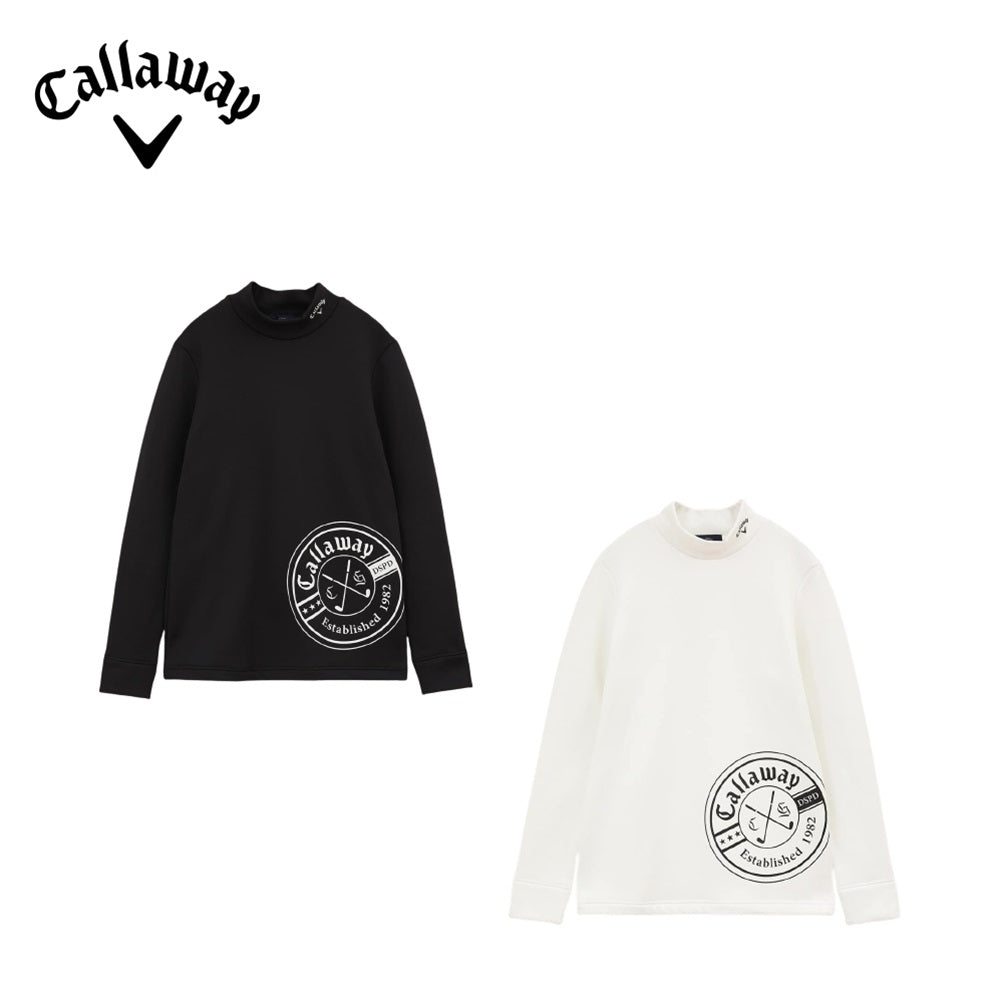 Callaway 裏起毛長袖モックネックシャツ 23FW C23233206 | 自転車