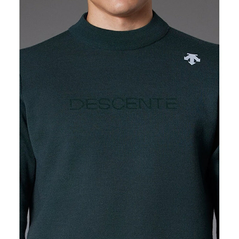 ベストスポーツ DESCENTE GOLF（デサントゴルフ）製品。DESCENTE GOLF モックネックジャカードセーター 23FW DGMWJL08