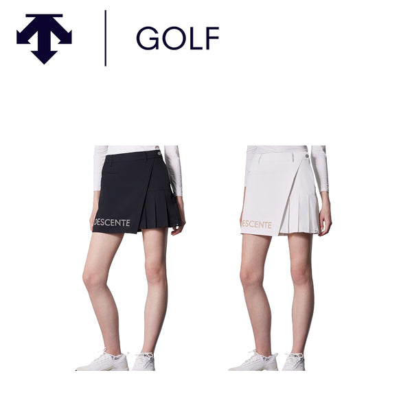 ゴルフ DESCENTE GOLF（デサントゴルフ）製品。DESCENTE GOLF CRYSTAL COLLECTION プリーツスカート(インナーパンツ付き) 24SS DGWXJE00