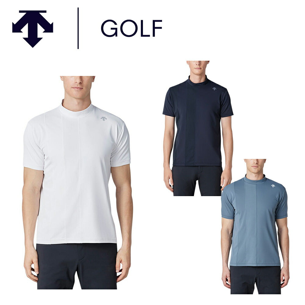 DESCENTE - ☆DESCENTE GOLF 韓国☆半ネックトップス　Sサイズ DESCENTE GOLF モックネックベアスムース半袖シャツ 25SS