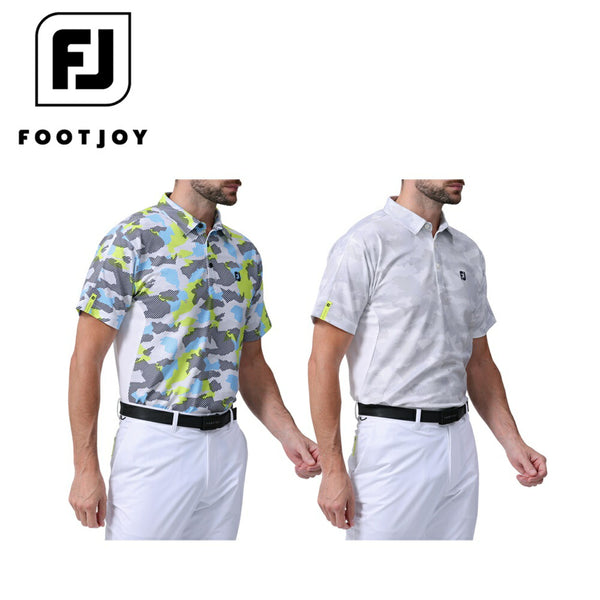 ゴルフ FOOTJOY（フットジョイ）製品。FOOTJOY マルチカラーカモ半袖シャツ 24SS FJ-S24-S07