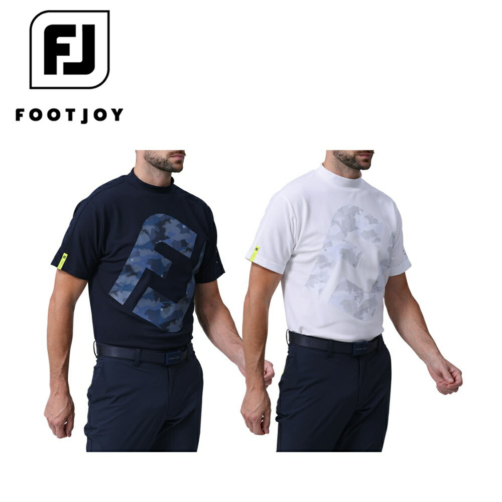FOOTJOY ビッグFJロゴ半袖モックネックシャツ 24SS FJ-S24-S08