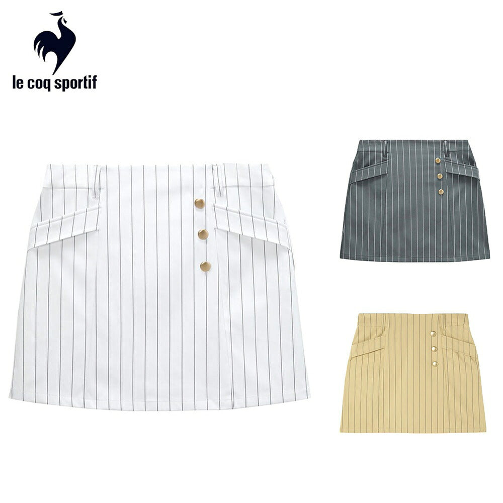 le coq sportif ストライプスカート 26SS LG6SSK01L | 自転車、ゴルフ
