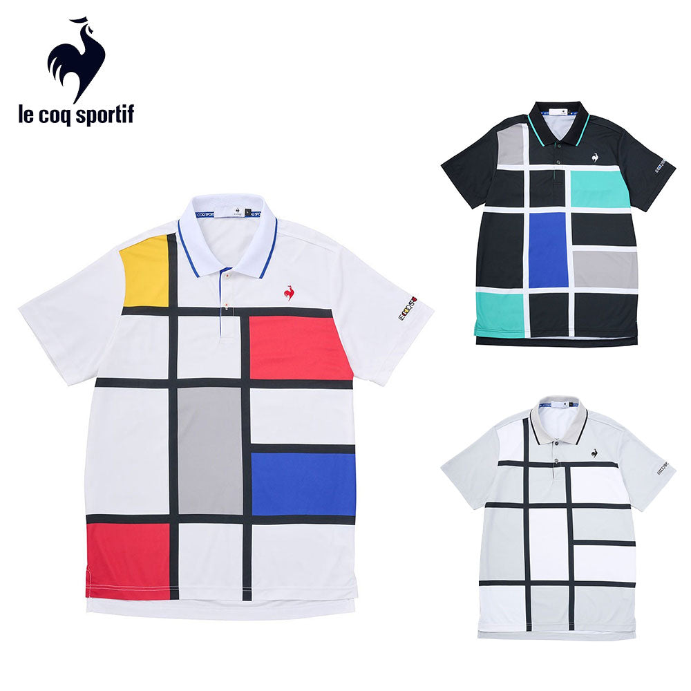 Le coq sportif カラーブロック大柄半袖シャツ 25SS LG5SHS02M
