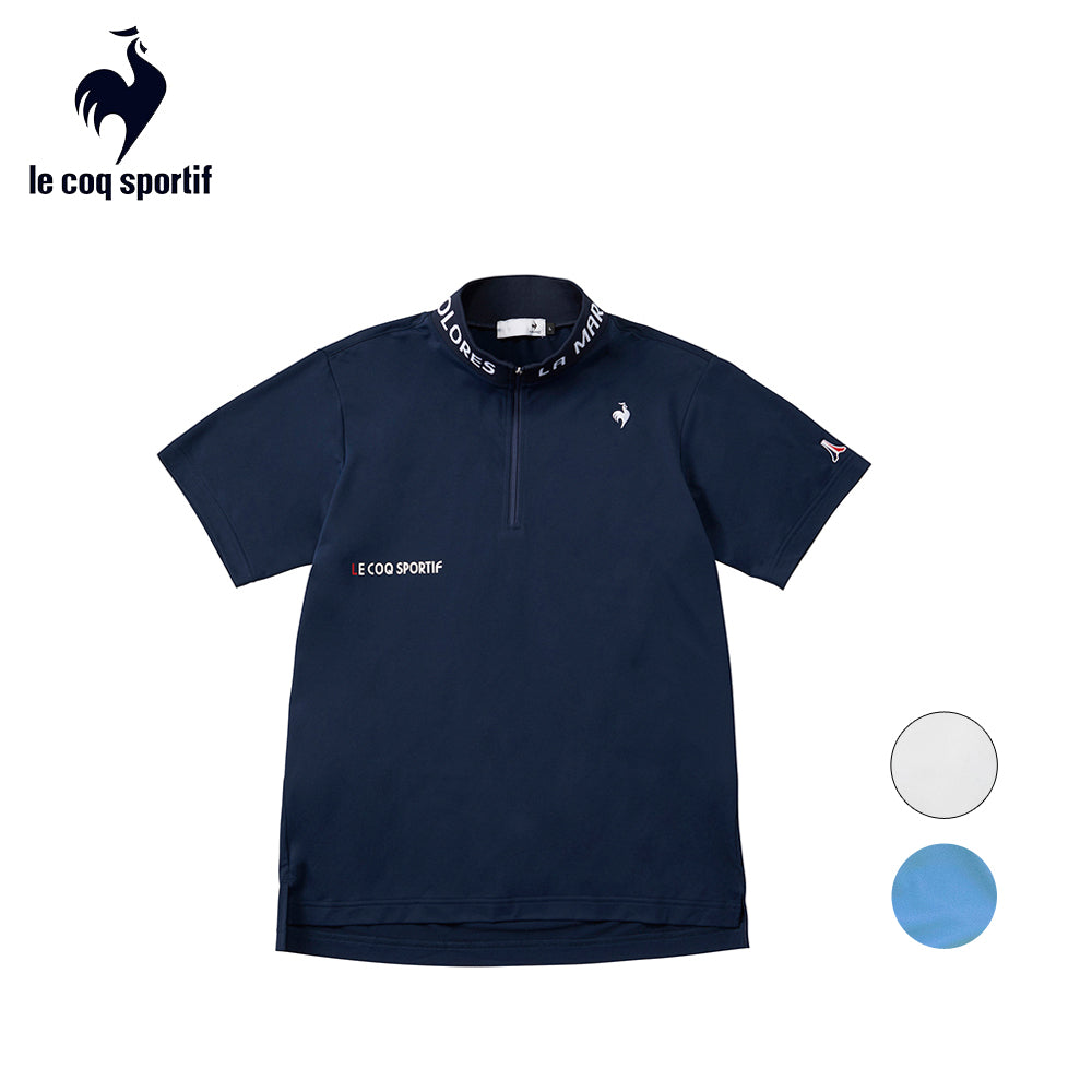 le coq sportif ストレッチフォーサー ハーフジップ半袖シャツ 24SS QGMXJA15