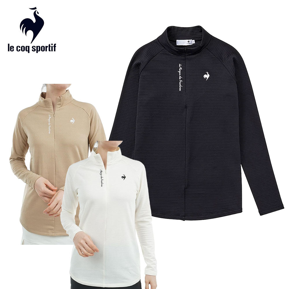 Le coq sportif ストレッチフォーサー 長袖裏グリッドモックネック