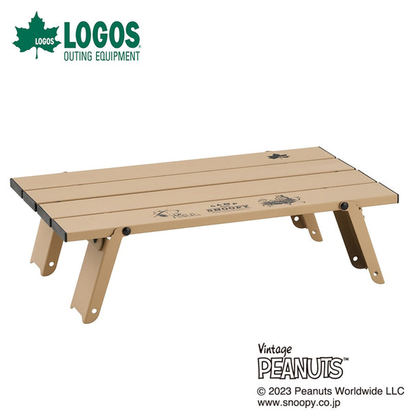 アウトドア LOGOS（ロゴス）製品。LOGOS SNOOPY(Beagle Scouts 50years) ロール膳テーブル 86001109