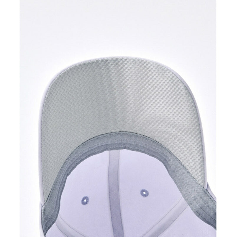 ベストスポーツ Munsingwear（マンシングウェア）製品。Munsingwear イオニア リボン付きモノグラムデザインキャップ 24SS MGCXJC01W