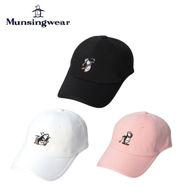 ゴルフ - ヘッドウェア Munsingwear（マンシングウェア）製品。Munsingwear ENVOY ペンギン刺しゅう ウエーブカットキャップ 24SS MECXJC01
