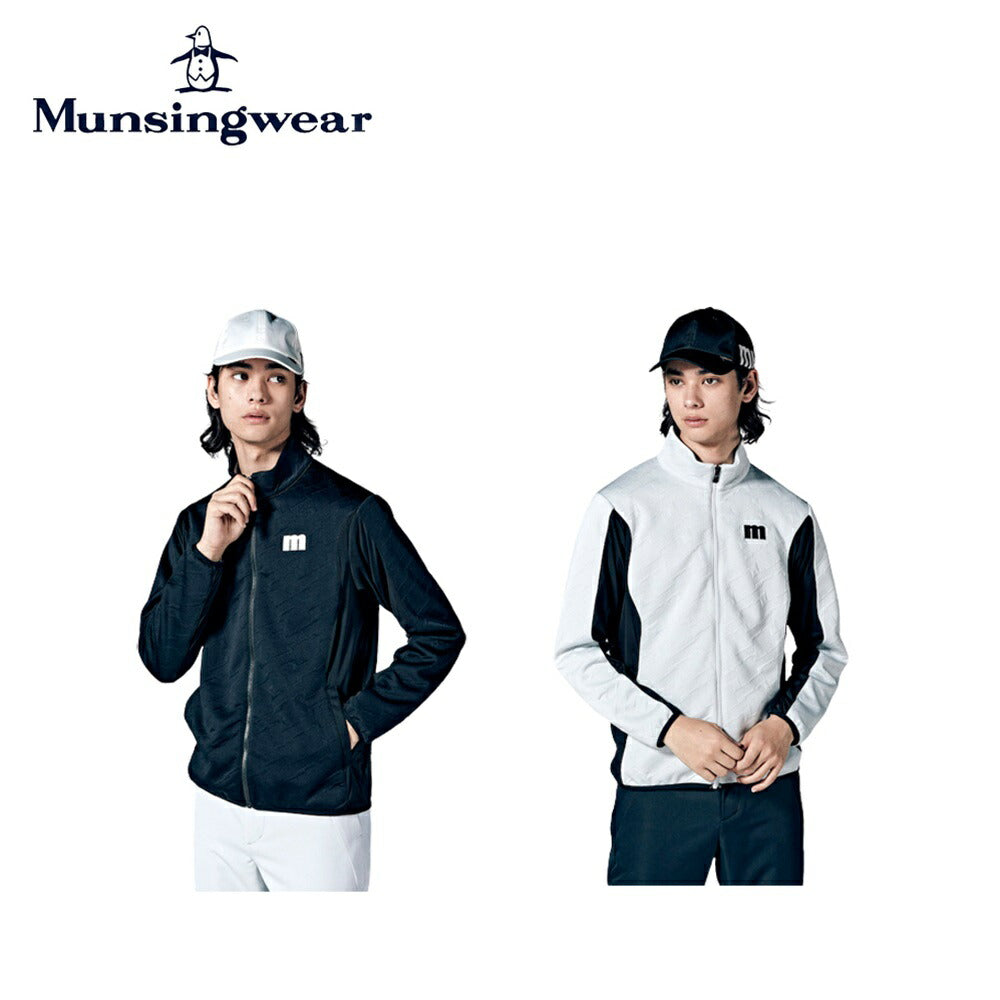 Munsingwear ENVOY バイアスmロゴキルトジャカードミドラー 23FW MEMWJL50