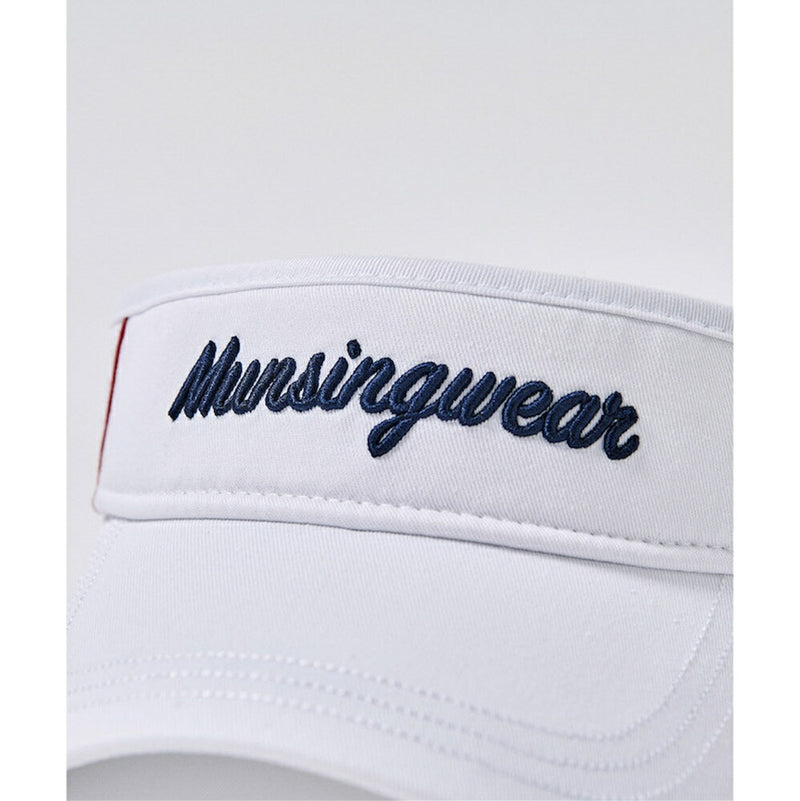 ベストスポーツ Munsingwear（マンシングウェア）製品。Munsingwear ロゴ刺しゅう サンバイザー 24SS MGCXJC52