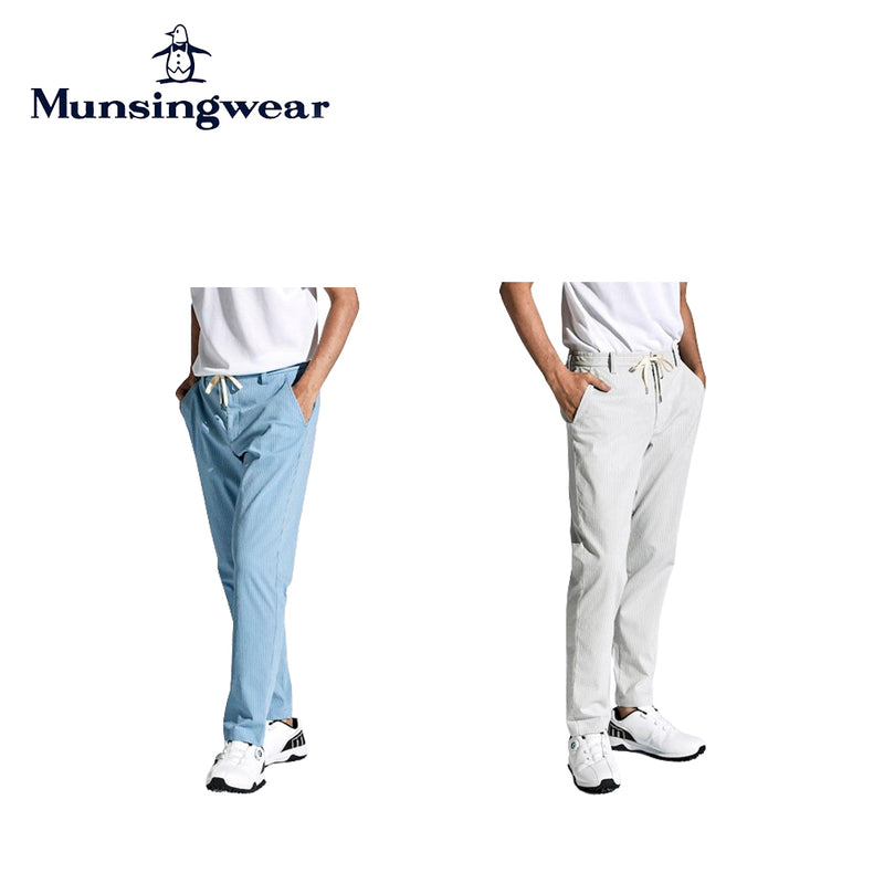 ベストスポーツ Munsingwear（マンシングウェア）製品。Munsingwear SEASON COLLECTION ストレッチT/C ストライプサッカーパンツ 24SS MGMXJD13