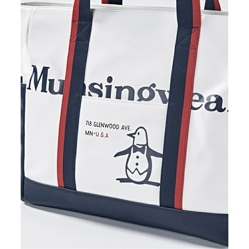 ベストスポーツ Munsingwear（マンシングウェア）製品。Munsingwear トリコロールカラーデザインボストンバッグ 24SS MQBXJA06