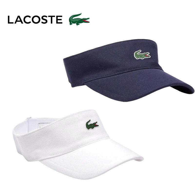 ベストスポーツ LACOSTE（ラコステ）製品。LACOSTE 鹿の子地ゴルフサンバイザー 24SS RK3592-99