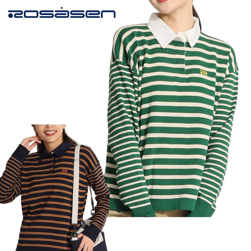 ベストスポーツ Rosasen（ロサーセン）製品。Rosasen 総張りニット長袖ラガーシャツ 23FW 045-19913