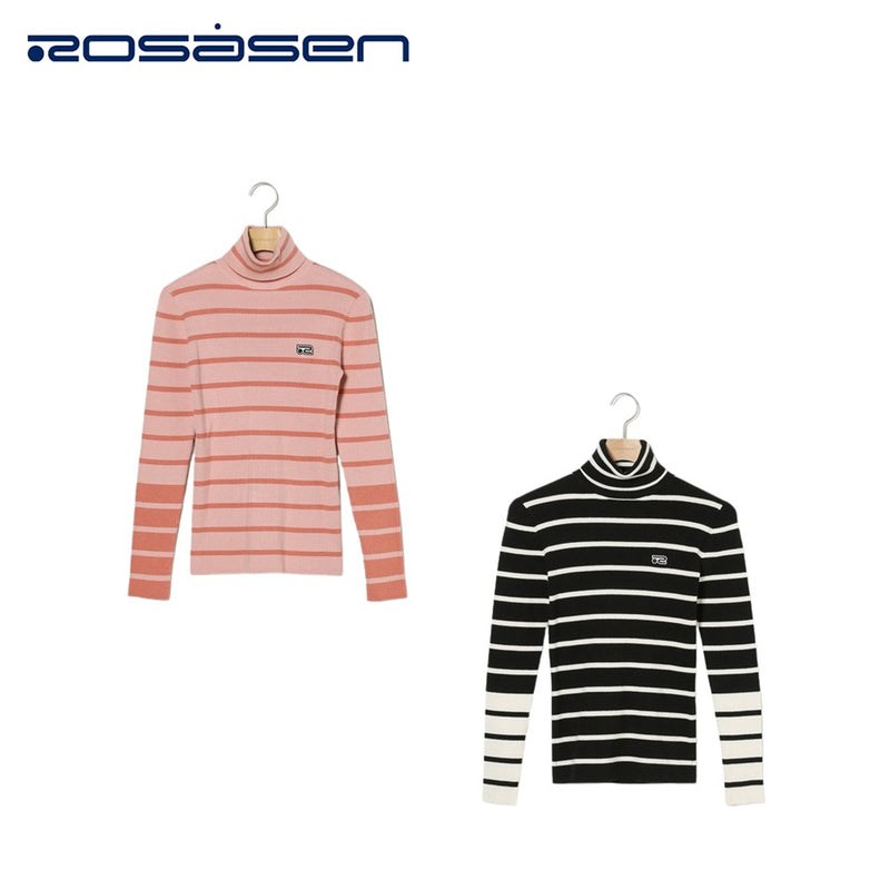 ベストスポーツ Rosasen（ロサーセン）製品。Rosasen A-Line リブハイネック長袖ニット 23FW 048-19013