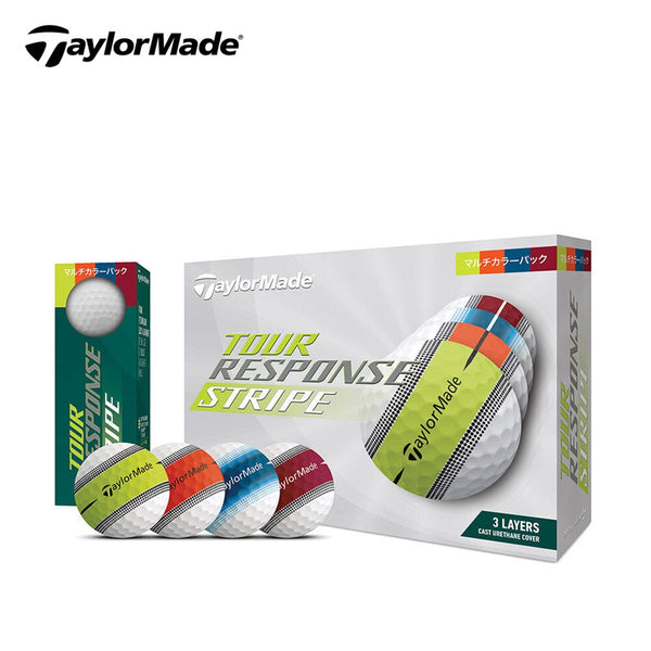 ゴルフボール TaylorMade（テーラーメイド）製品。TaylorMade ゴルフボール ツアーレスポンス ストライプ(ダース売) 23FW N0804501
