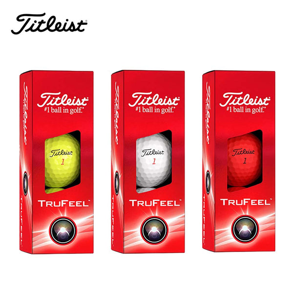 ゴルフ - ラウンド用品 Titleist（タイトリスト）製品。Titleist TRUFEEL 2024 3球入 T6536S-J