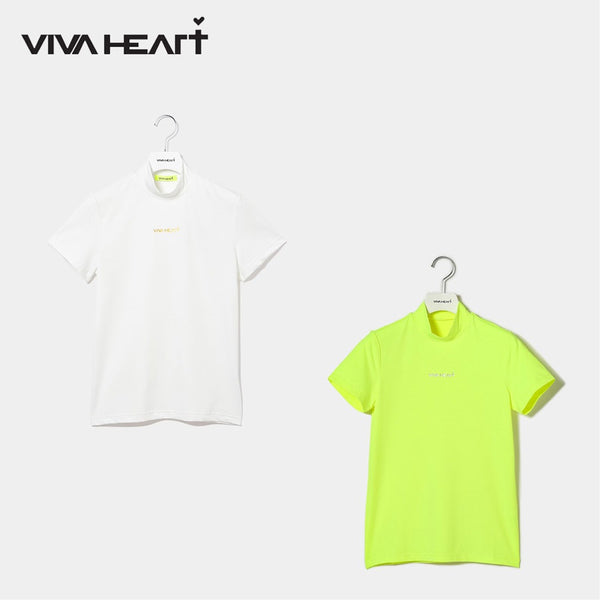 VIVA HEART（ビバハート） VIVA HEART（ビバハート）製品。VIVA HEART 高機能ベア天半袖モックネック 24SS 01221344