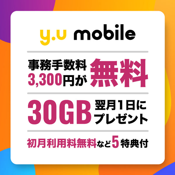y.u mobile（ワイユーモバイル） 【3,980円以下でも送料無料】y.u mobile（ワイユーモバイル） エントリーパッケージ