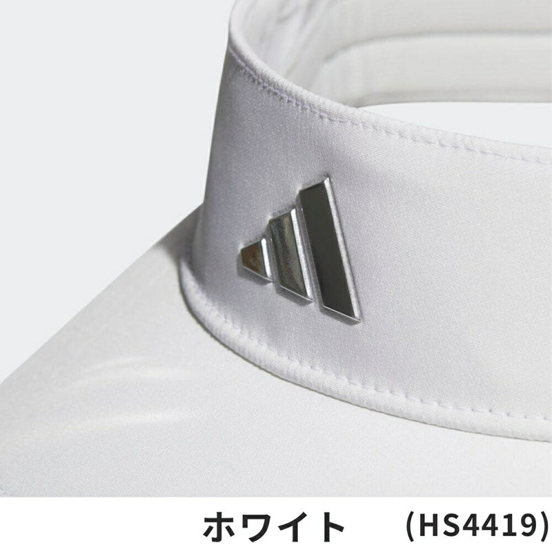 ベストスポーツ adidas（アディダス）製品。adidas アディダス メンズ ゴルフ 帽子 バイザー メタルロゴ MGS00 23SS 春夏 フリーサイズ つばカーブ 吸湿性 スウェットバンド付 面ファスナー式バックストラップ