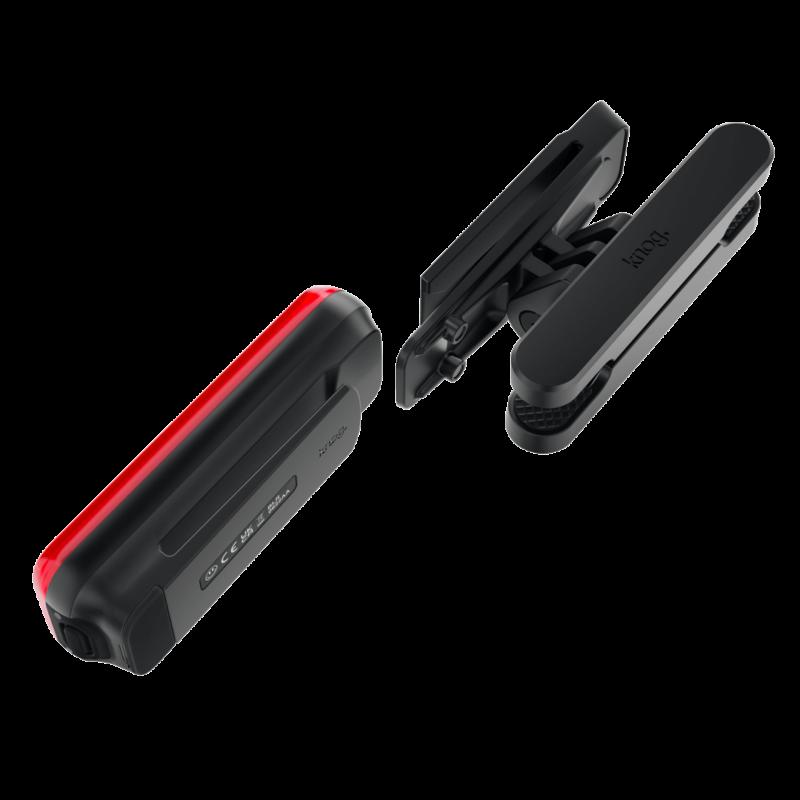 ベストスポーツ KNOG（ノグ）製品。KNOG ノグ 自転車 リアライト リヤライト BLINDER LINK REAR ブラインダー リンク リア キャリア取付 サドル取付 ラック取付 USB充電 100ルーメン 防水 LEDライト 軽量