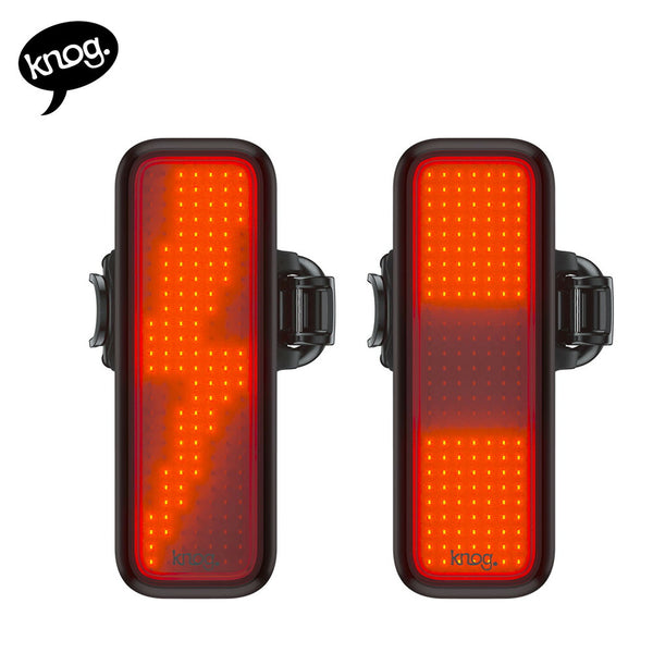 自転車アクセサリー KNOG（ノグ）製品。KNOG ノグ 自転車 リアライト リヤライト BLINDER V ブラインダー ブイ テールライト フラッシュパターンライト USB充電 LED 防水 100ルーメン