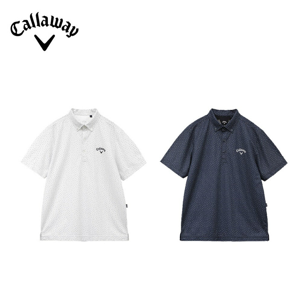 Callaway CGプリントコンパクトカノコ半袖シャツ 23SS