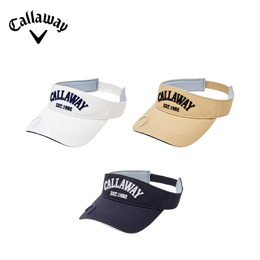 Callaway（キャロウェイ） ツバ先マーカー用マグネット入りロゴ刺繍バイザー 23SS C23191113