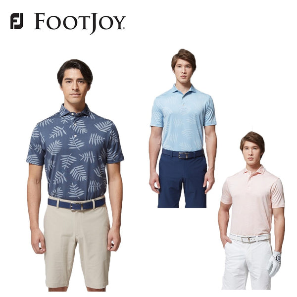 セール品 FOOTJOY（フットジョイ）製品。FOOTJOY パームジャカードシャツ 22SS FJ-S22-S13