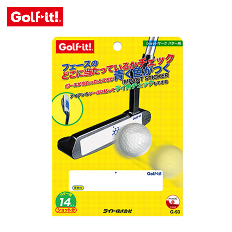 ベストスポーツ LITE（ライト）製品。LiTE ライト Golf it! ゴルフイット ゴルフ トレーニング用具 ショットマーク ハ?ター用 G-93 貼るだけ 簡単シール スイング練習 スウィング練習 練習用品