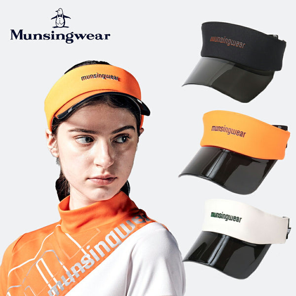 ゴルフ - ヘッドウェア Munsingwear（マンシングウェア）製品。Munsingwear マンシングウェア レディース ゴルフ 帽子 バイザー ENVOY エンボイ 調光UV フィットバイザー UPF50 防汚 MECVJC52 23SS 春夏