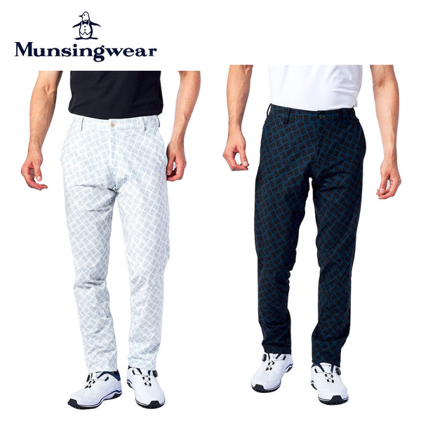セール品 Munsingwear（マンシングウェア）製品。Munsingwear FUSION MOVE モノグラム風プリントカットソーパンツ 22SS MEMTJD04