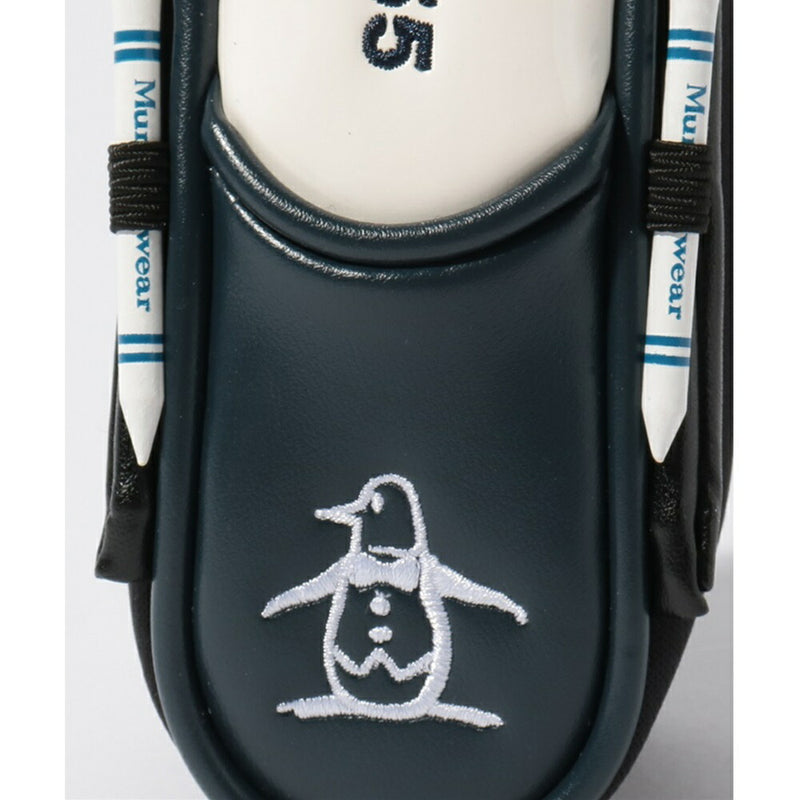 ベストスポーツ Munsingwear（マンシングウェア）製品。Munsingwear マンシングウェア メンズ ゴルフ ボールホルダー Goods マグネット式ティー付2個用ボールホルダー MQBVJX60 23SS 春夏 合成皮革 ブラック ネイビー ホワイト