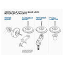 ベストスポーツ Quad Lock(クアッドロック)製品。Quad Lock Motorcycle Weatherproof Wireless Charging Head V3 QLA-MOT-WCH-3