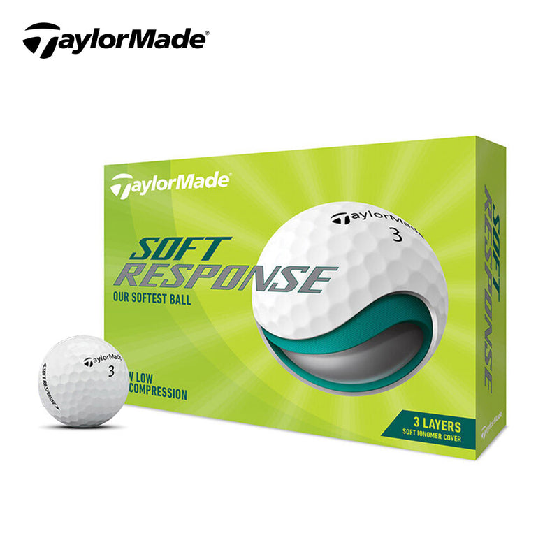 ベストスポーツ TaylorMade（テーラーメイド）製品。TaylorMade テーラーメイド ゴルフ ボール 1ダース 12球入り 12個入り SOFT RESPONSE ソフトレスポンス N9088901 新作 2022年モデル