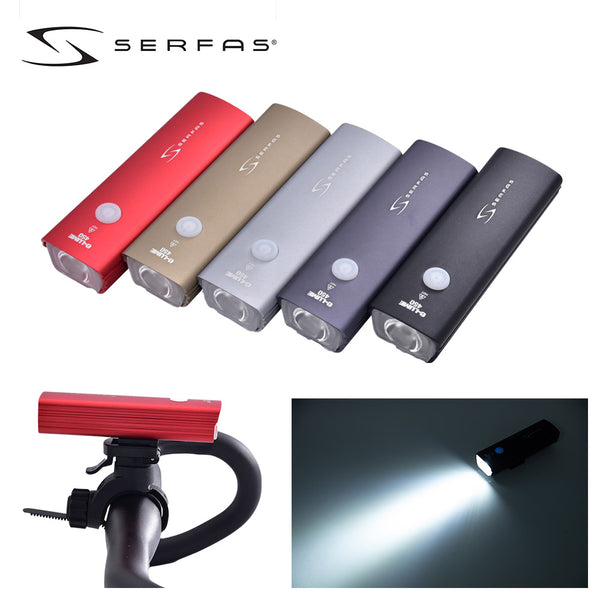 SERFAS（サーファス） SERFAS（サーファス）製品。SERFAS サーファス 自転車 アクセサリー ライト フロントライト ヘッドライト USL-450 162g IPX4 防水 3.25時間で満充電 3段階で充電残量を表示