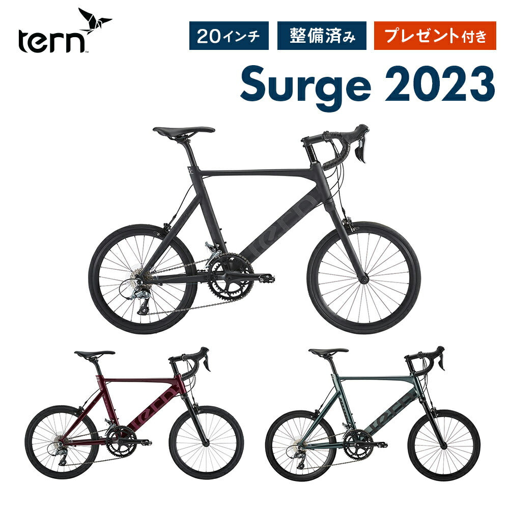 Tern MINIVELO SURGE 2022 | 自転車、ゴルフ、アウトドアのベスト