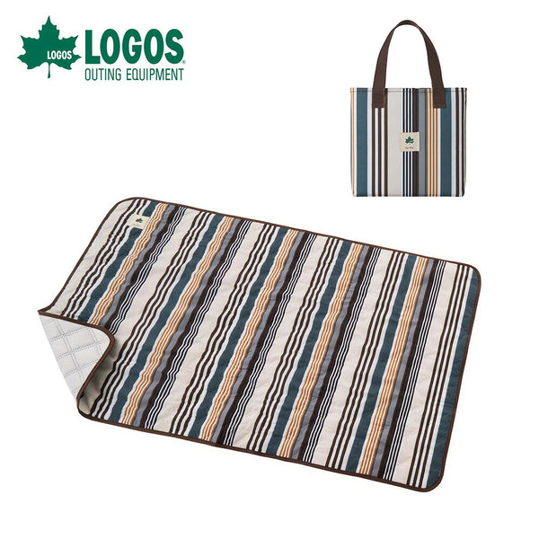 セール品 LOGOS（ロゴス）製品。LOGOS キルティングシート (Stripe) 23SS 71809792