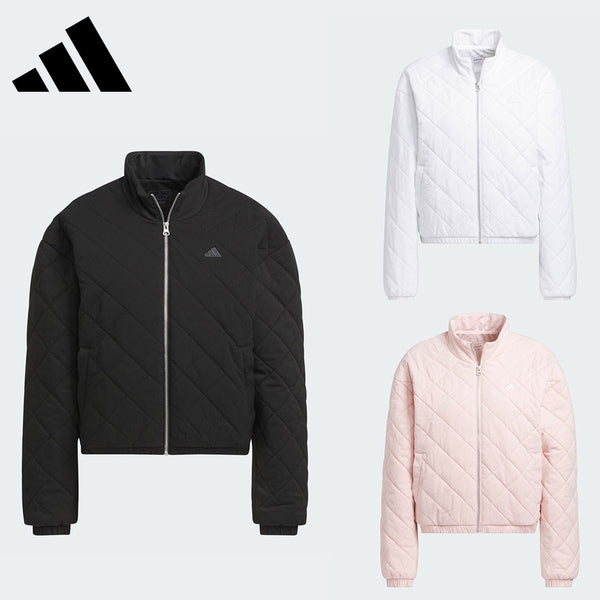 割引対象商品（3,000円以上） adidas（アディダスメイド）製品。adidas GO-TO 撥水 フルジップ ショート丈キルトジャケット 24FW JRY36