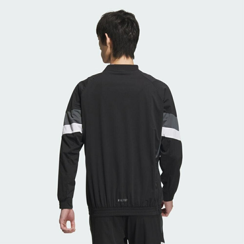 ベストスポーツ adidas（アディダス）製品。adidas WIND. RDY アーカイブデザイン サイドジップ付き プルオーバー長袖ウィンド 24FW JSC12