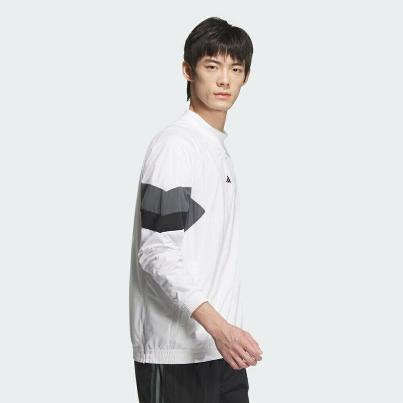 ベストスポーツ adidas（アディダス）製品。adidas WIND. RDY アーカイブデザイン サイドジップ付き プルオーバー長袖ウィンド 24FW JSC12