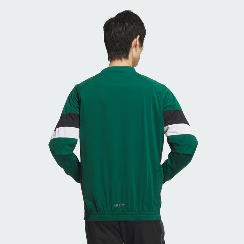 ベストスポーツ adidas（アディダス）製品。adidas WIND. RDY アーカイブデザイン サイドジップ付き プルオーバー長袖ウィンド 24FW JSC12