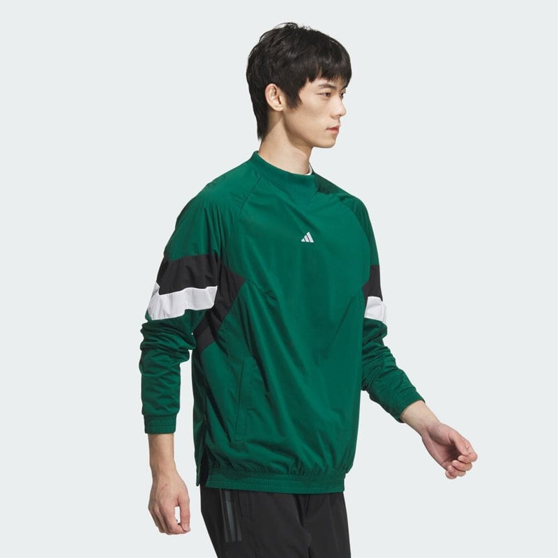 ベストスポーツ adidas（アディダス）製品。adidas WIND. RDY アーカイブデザイン サイドジップ付き プルオーバー長袖ウィンド 24FW JSC12