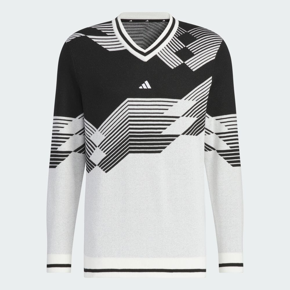 adidas アーカイブグラフィック Vネック長袖セーター 24FW JSC13