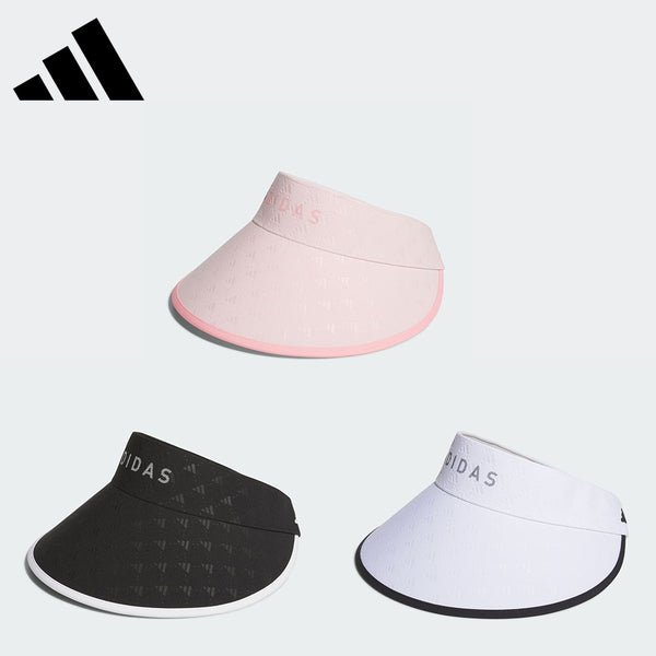 割引対象商品（3,000円以上） adidas（アディダス）製品。adidas モノグラムプリント ワイドバイザー 24FW JTC23