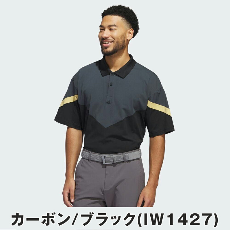 ベストスポーツ adidas（アディダス）製品。adidas ツイストニット オーバーサイズ カラーブロック 半袖ポロ 24FW JTX78